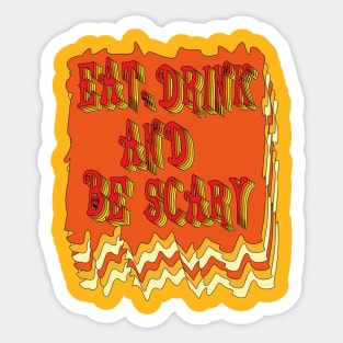 retro vintage halloween custom Sticker